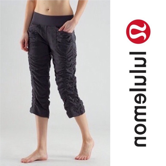 lululemon athletica Pants - Lululemon Cool Down Crop Leggings 10 Black